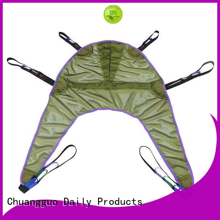 Chuangguo mesh wheelchair sling certifications for toilet
